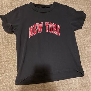 Brandy Melville black and red tshirt